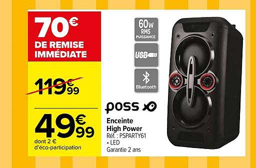 poss enceinte high power
