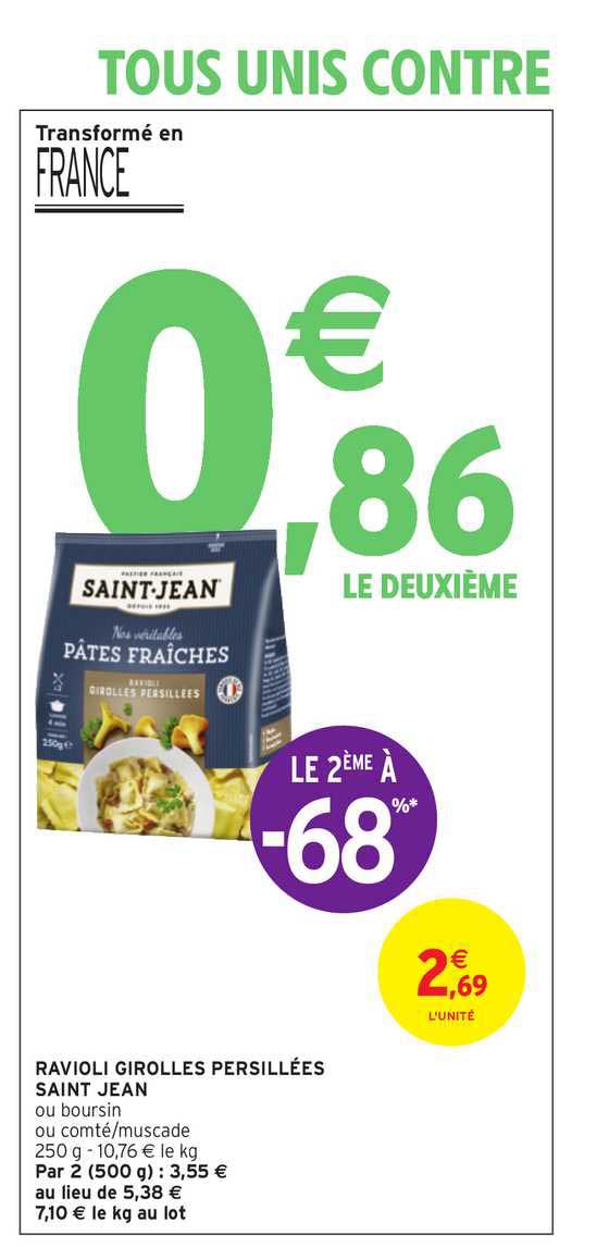 ravioli girolles persillées saint jean