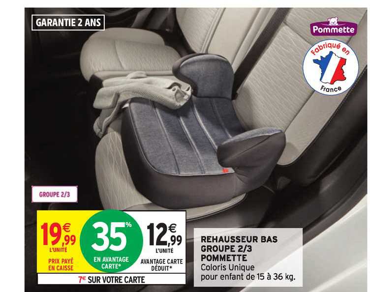 Rehausseur Bas Groupe 2-3 Pommette