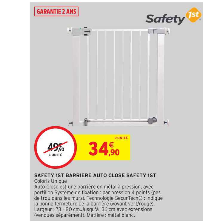 safety 1st barrière auto close