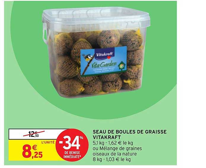 Seau De Boules De Graisses Vitakraft
