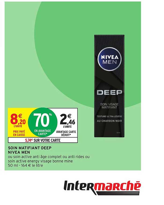 soin matifiant deep nivea men