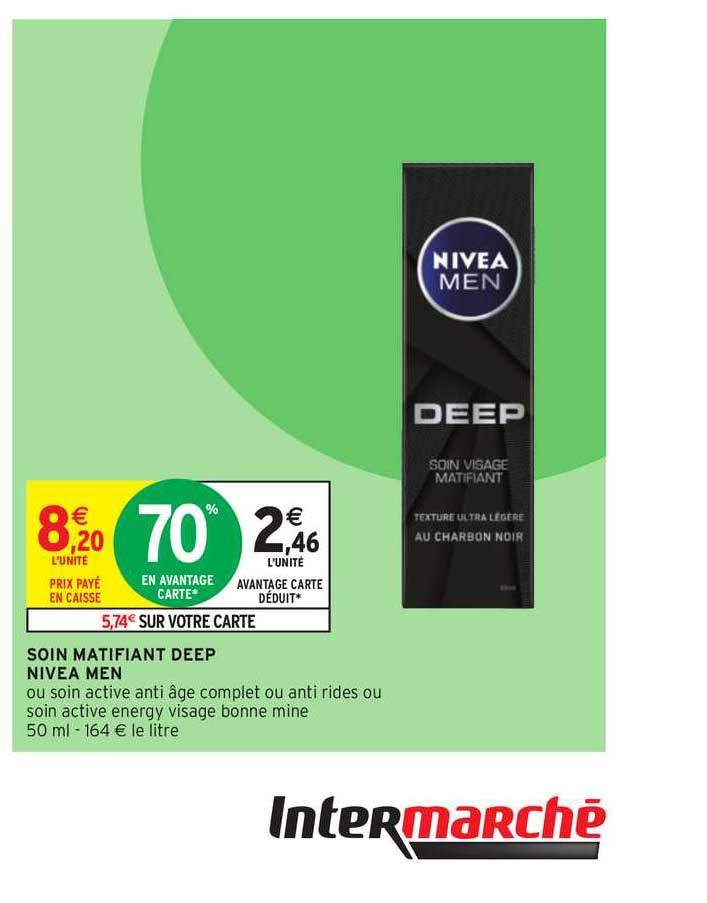 soin matifiant deep nivea men