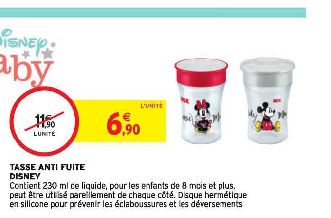 tasse anti fuite disney
