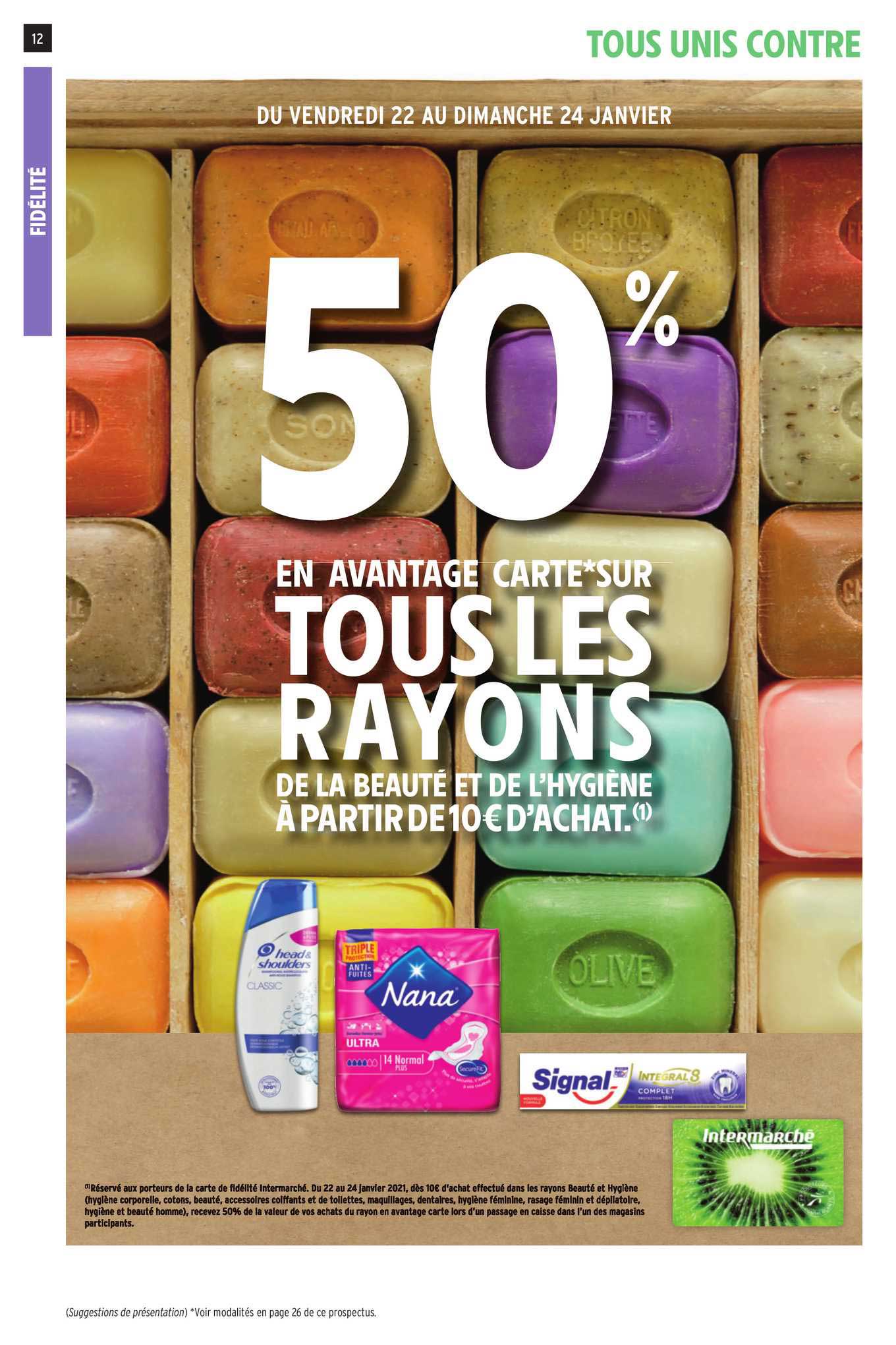 tous les rayons de la beauté de l'hygiène