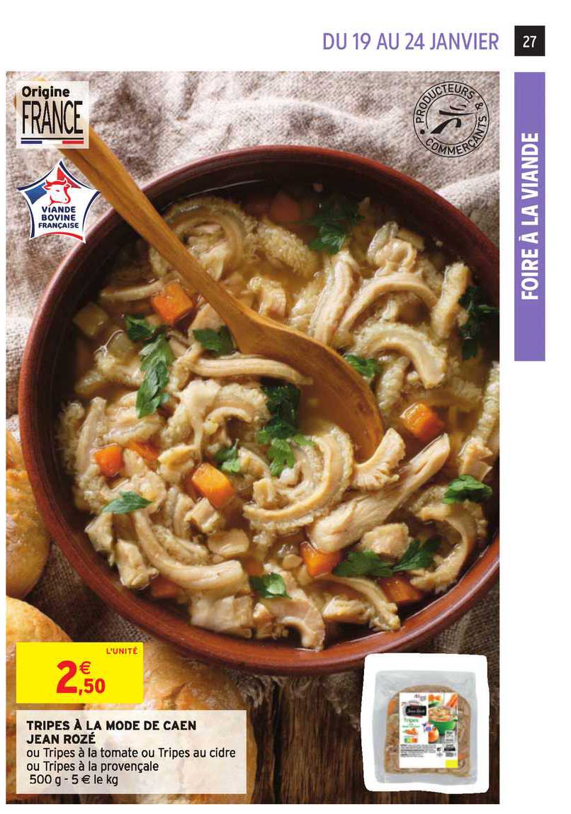 tripes à la mode de caen jean rozé