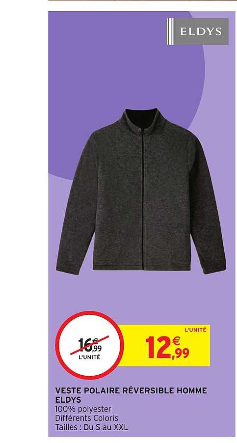 Veste Polaire Réversible Homme Eldys