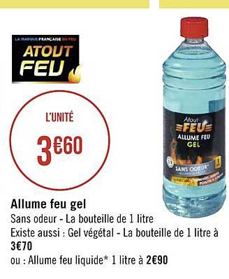 allume feu gel atout feu