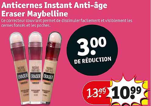 anticernes instant anti-âge eraser maybelline