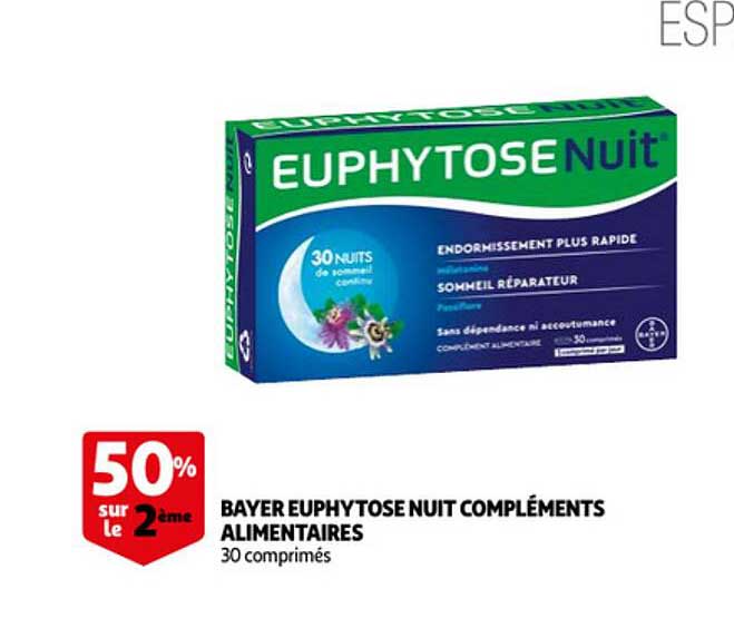 bayer euphytose nuit compléments alimentaires