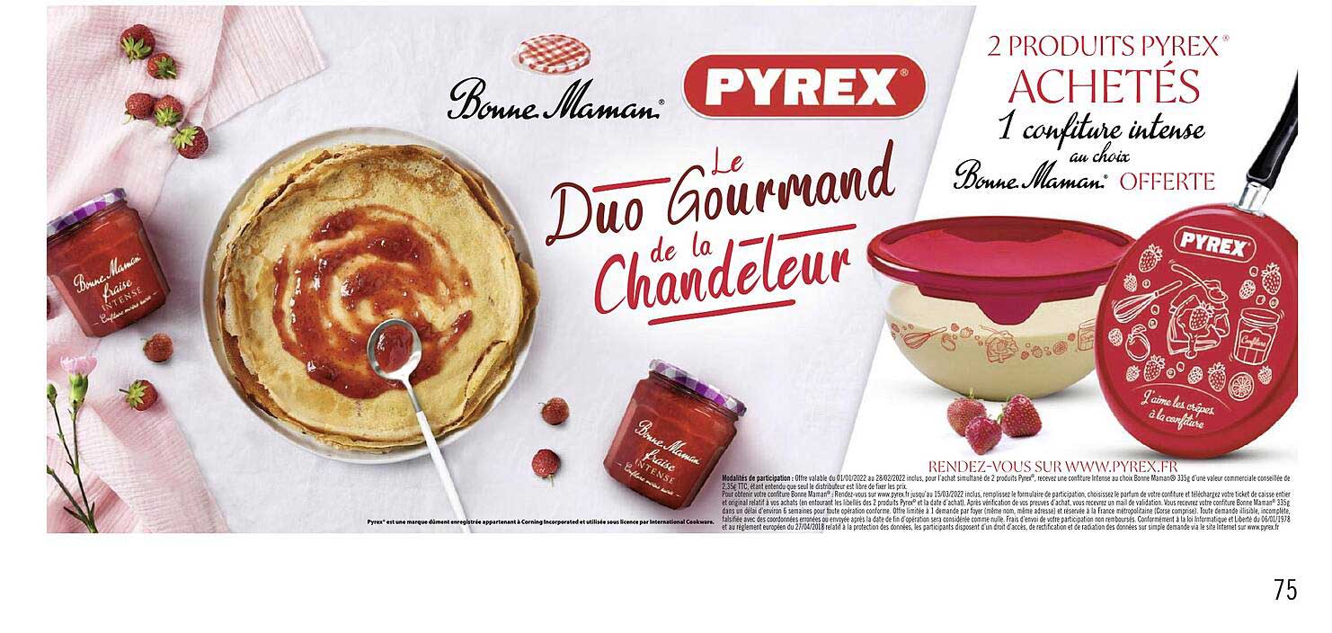 bonne maman, pyrex