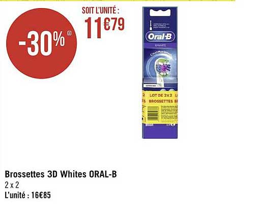 brossettes 3d whites oral-b