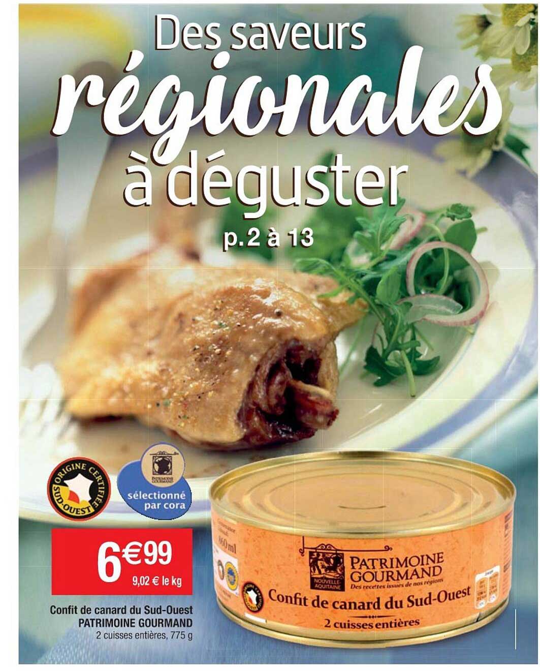 confit de canard du sud-ouest patrimoine gourmand