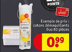 Cotons Démaquillants Duo 80 Pièces