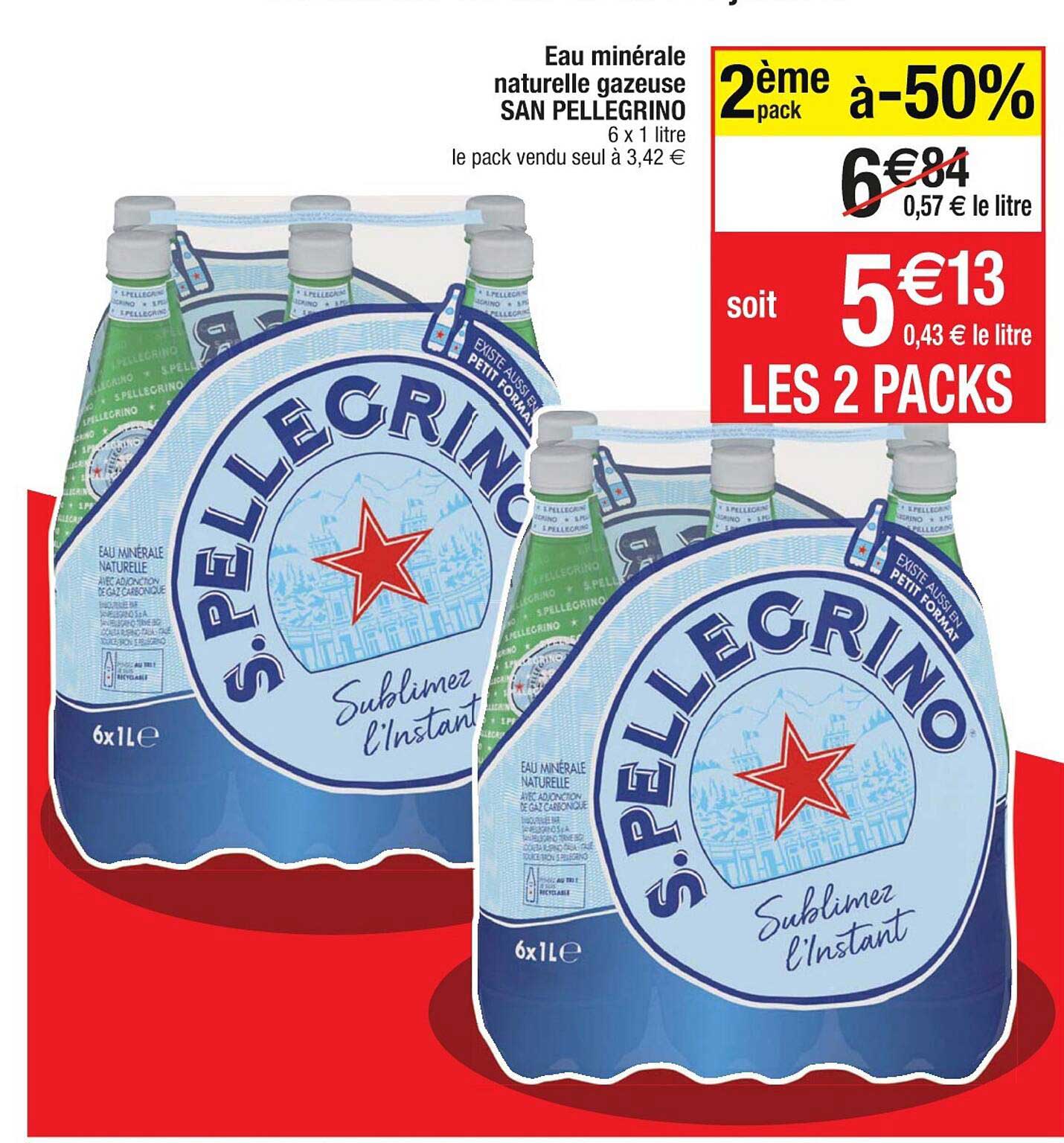 eau minérale naturelle gazeuse san pellegrino