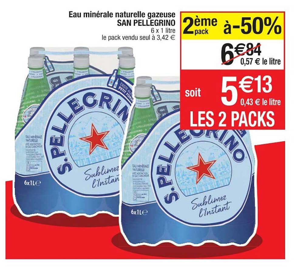 eau minérale naturelle gazeuse san pellegrino