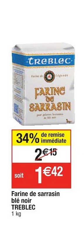Farine De Sarrasin Blé Noir Treblec