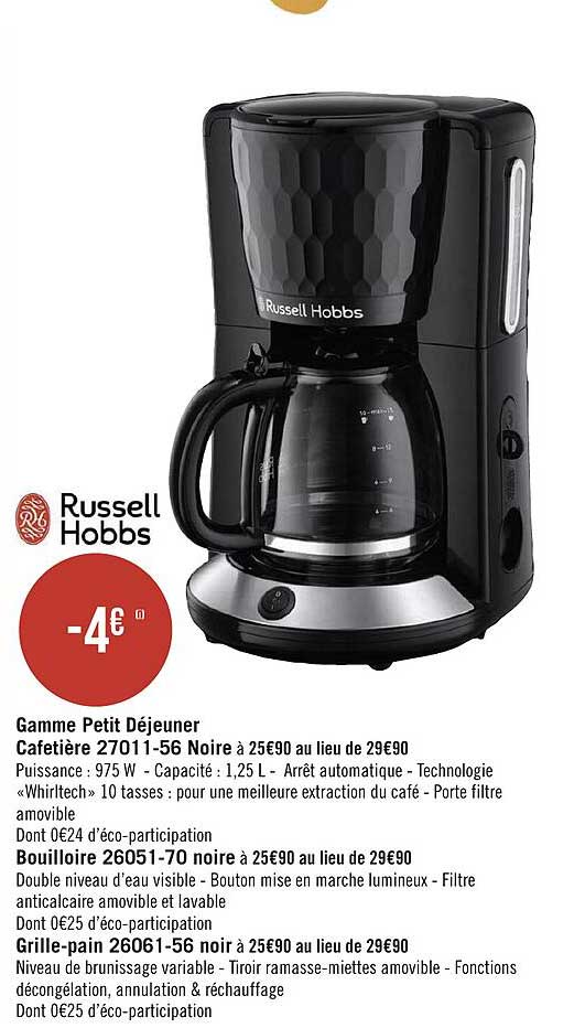 gamme petit déjener russell hobbs