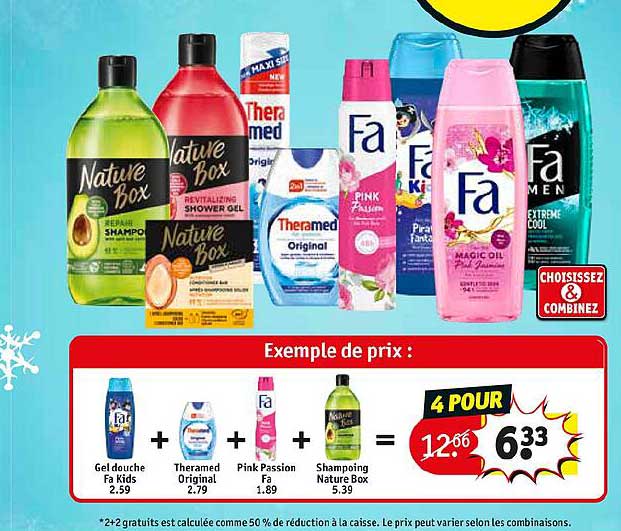 Gel Douche Fa Kids + Theramed Original + Pink Passion Fa + Shampoing Nature Box