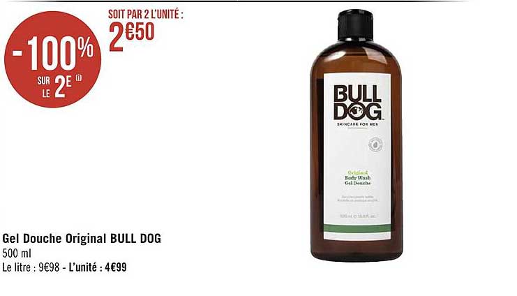 gel douche original bull dog