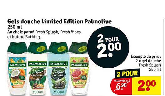 gels douche limited edition palmolive