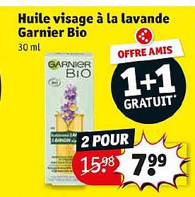 Huile Visage à La Lavande Garnier Bio