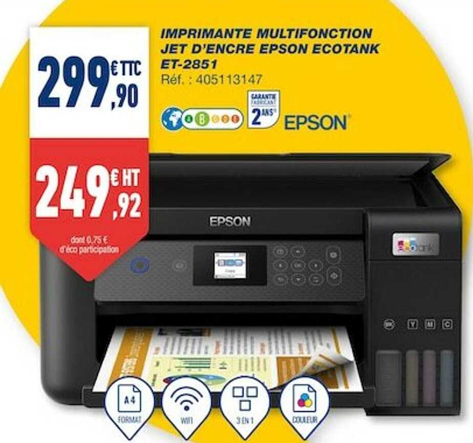imprimante multifonction jet d'encre epson ecotank et-2851