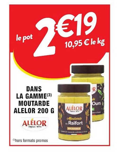 la gamme moutarde alelor 200g