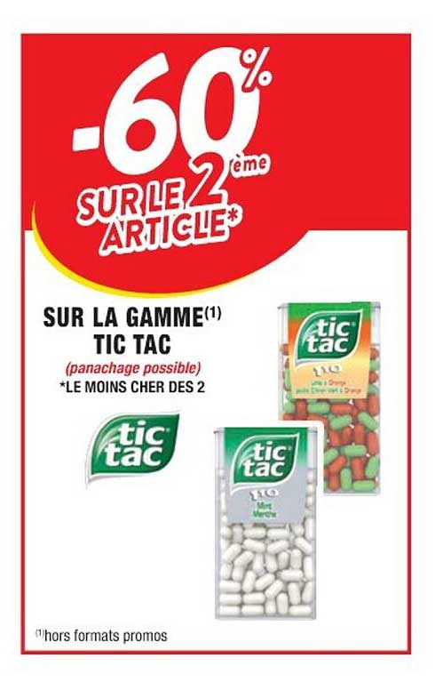 la gamme tic tac