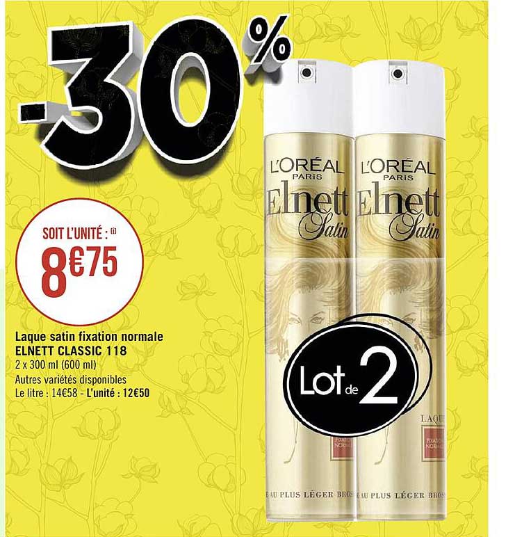 laque satin fixation normale elnett classic 118