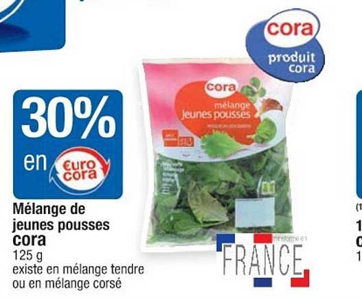 mélange de jeunes pousses cora