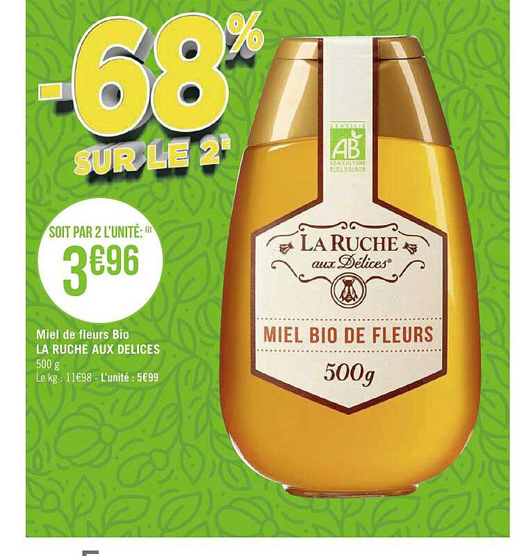 miel de fleurs bio la ruche aux délices