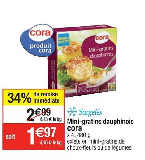 mini-gratins dauphinois cora