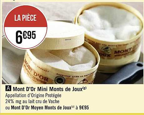 mont d'or mini monts de joux ou mont d'or moyen monts de joux