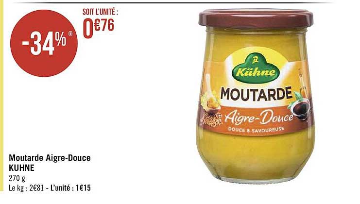 moutarde aigre-douce kühne