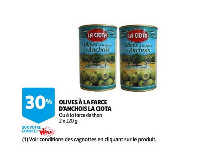 olives à la farce d'anchois la ciota