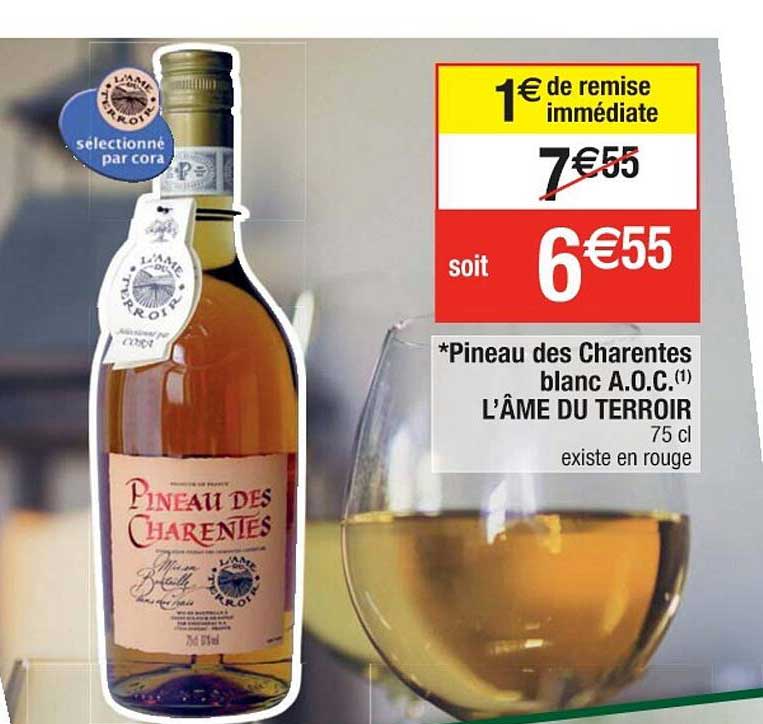 pineau des charentes blanc a.o.c. l'âme du terroir