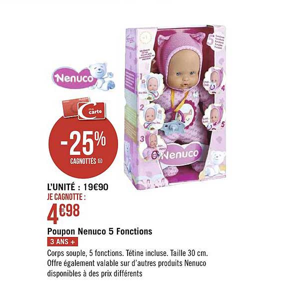 poupon nenuco 5 fonctions