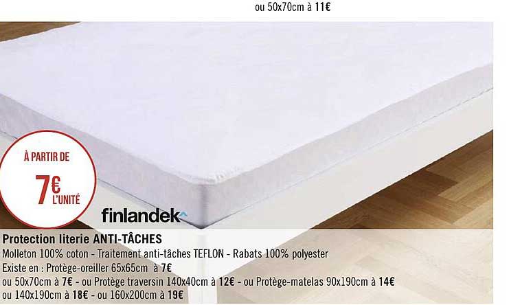 protection literie anti-tâches