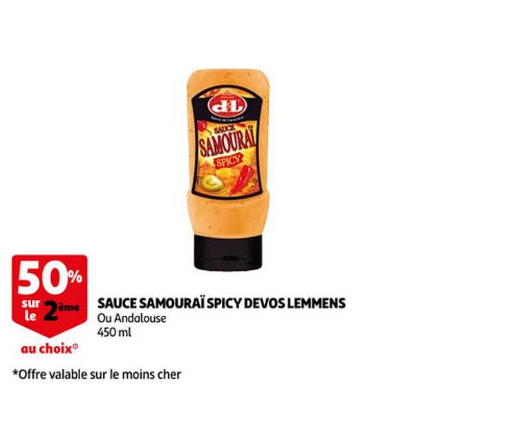 sauce samouraï spicy devos lemmens