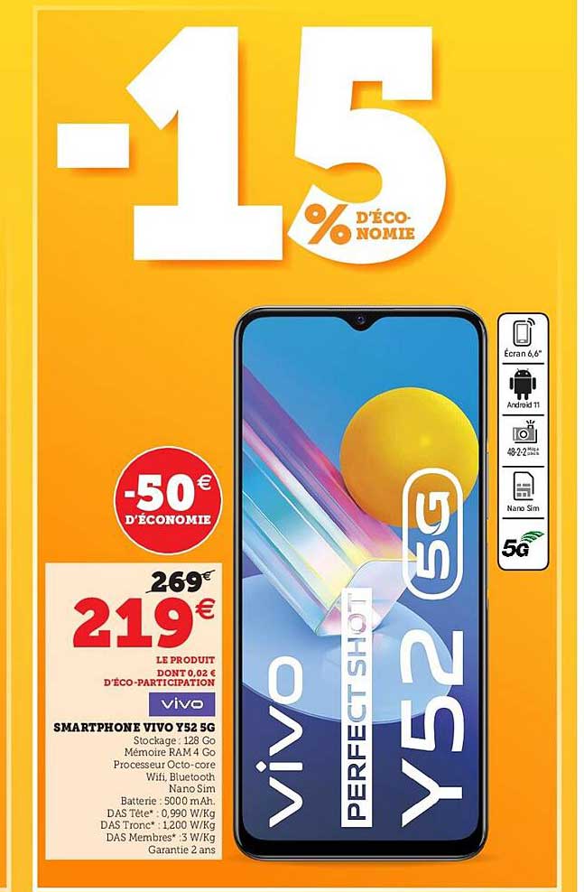 smartphone vivo t52 5g