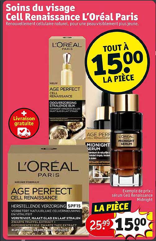soins du visage cell renaissance l'oréal paris