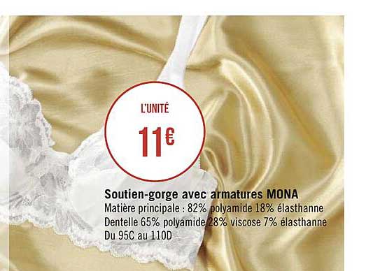soutien-gorge avec armatures mona