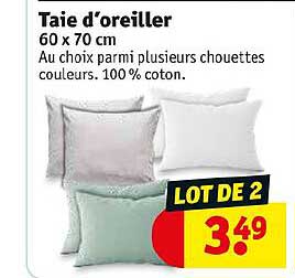 taie d'oreiller
