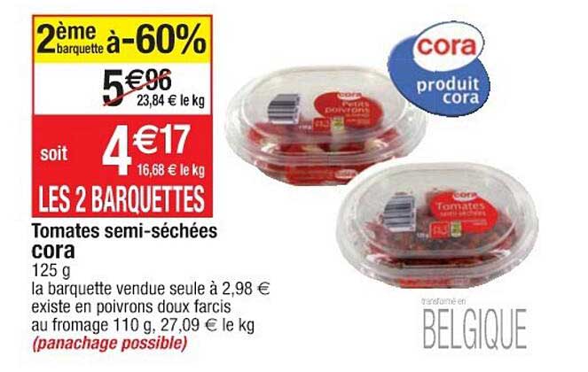 Tomates Semi-séchées Cora
