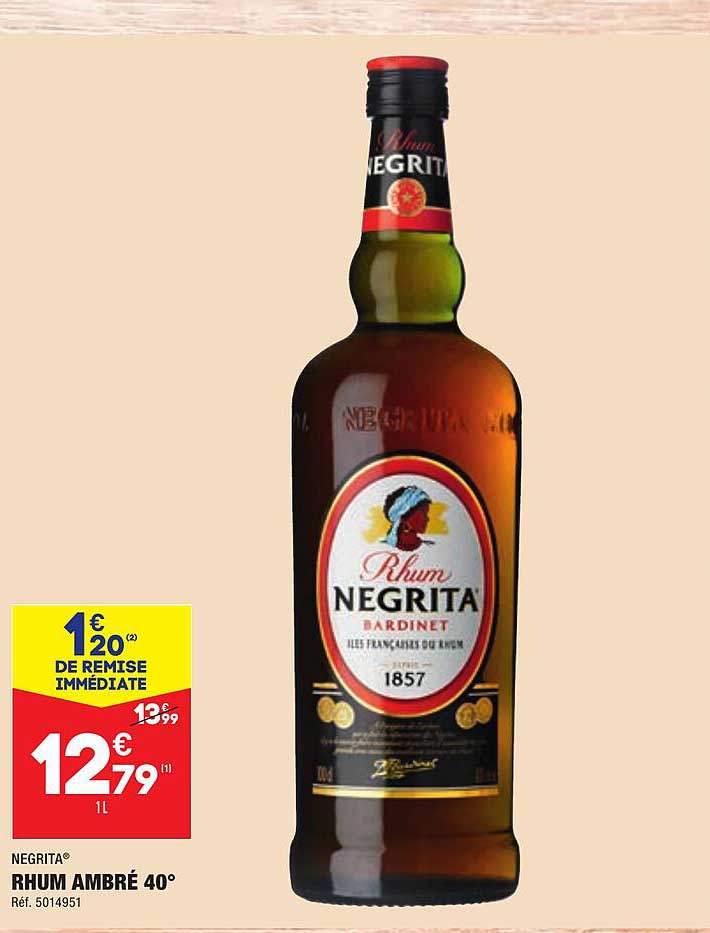 Rhum Ambré 40° Negrita