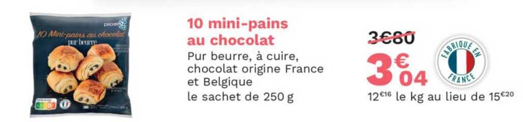 10 Mini-pains Au Chocolat
