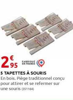 5 tapettes à souris