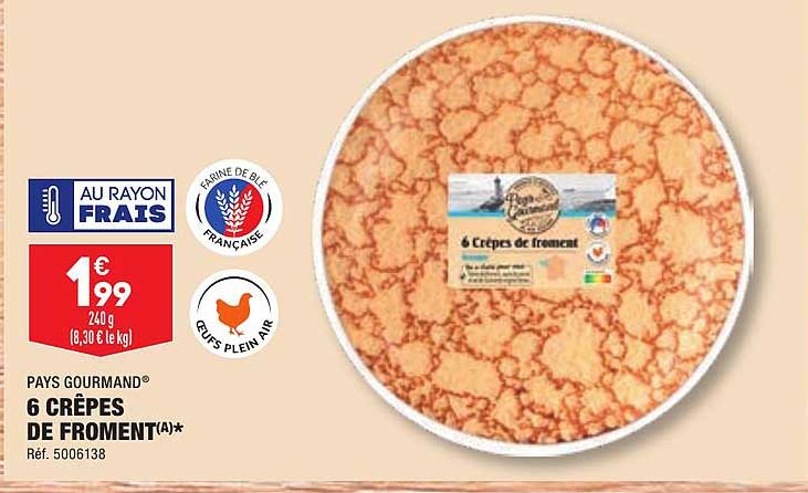 6 Crêpes De Froment Pays Gourmand