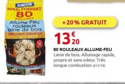 80 Rouleaux Allume-feu